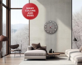Ski Wall clock, Christmas Gift for Skiers, winter extreme sports lovers