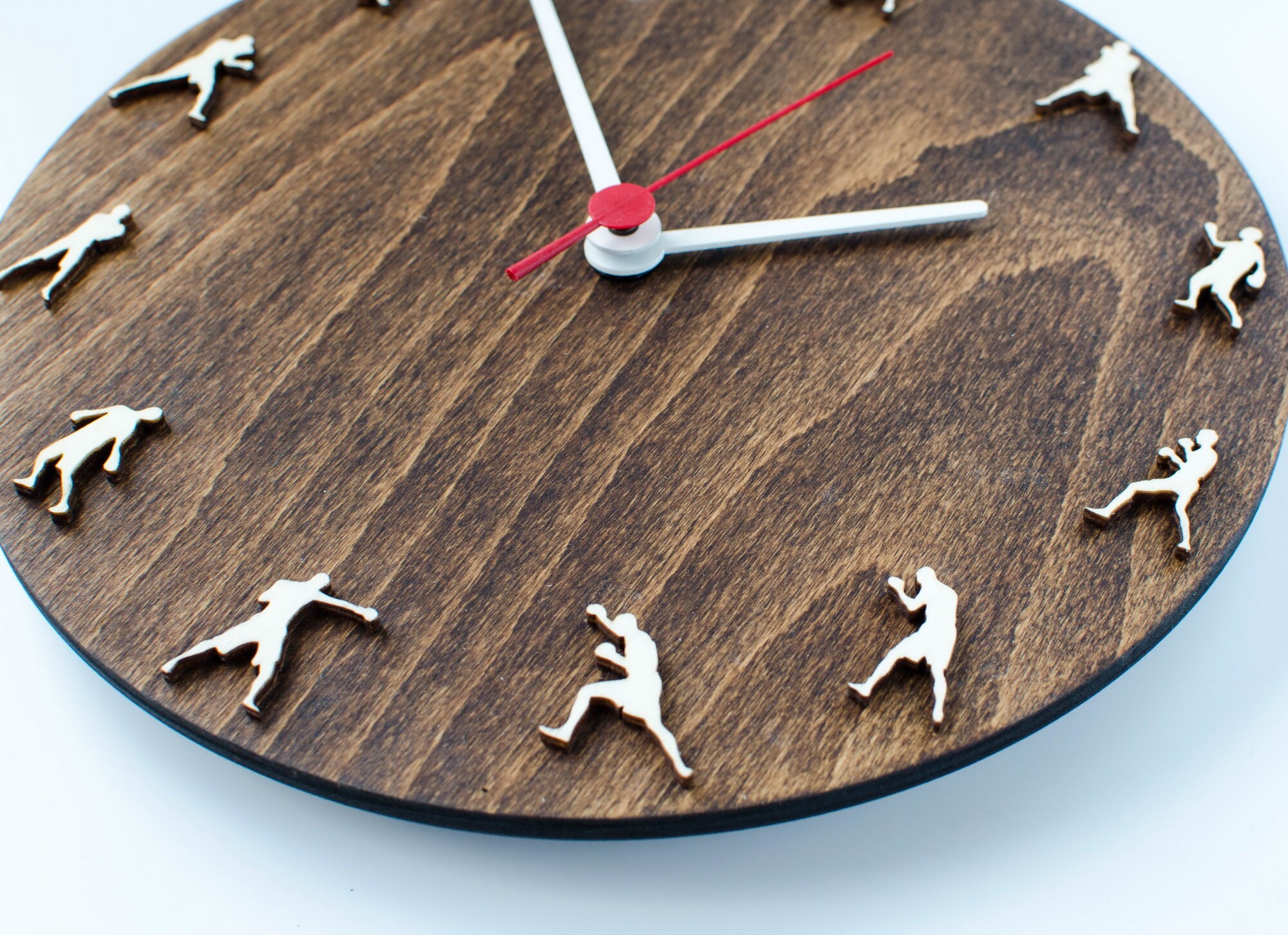 Boxing Clock, Wall Clock With Boxers, Martial Arts Home Decor, Gift for ...