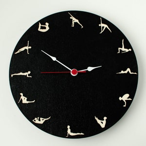 Pilates clock different colors and sizes Stretching room decor Pilates gift image 5