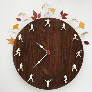 American Football clock Rugby wall clock  Sport decor, Father&#39;s day gift