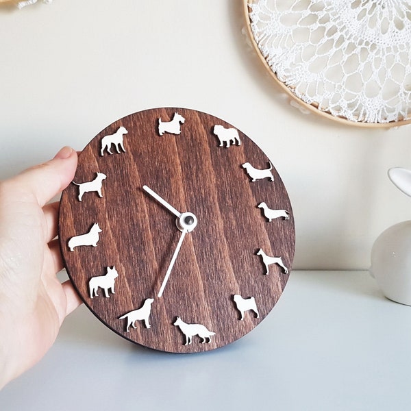 Dog Clock Etsy