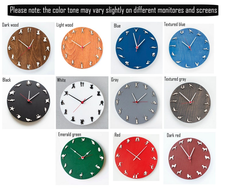 Multisport Wood Wall Clock, Sports Decor - Etsy