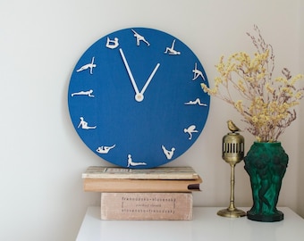 Pilates Gift for Women: Personalized Wall Clock for Home or Studio