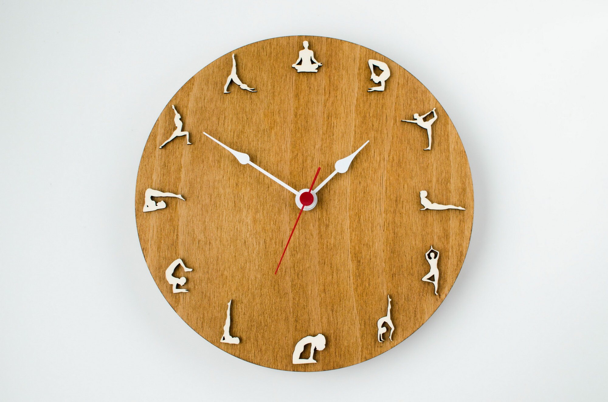 Yoga clock Yoga practice gift for yoga teacher Decor for Etsy