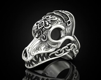 Sterling Silver 925 Big Ring 30gr. Days Gone Deacon's Ring, Morior Invictus Ring, Days Gone, Silver Skull Jewelry, Biker Ring, Gothic Ring,