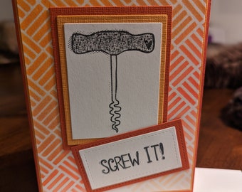 Corkscrew card