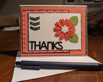 floral thanks card