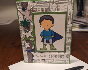 My superhero card