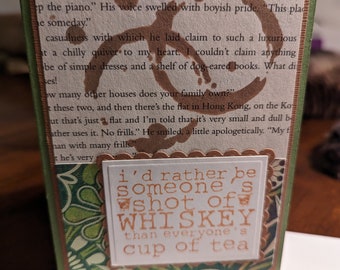 Shot of whiskey card