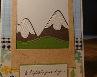 Mountain scenery card