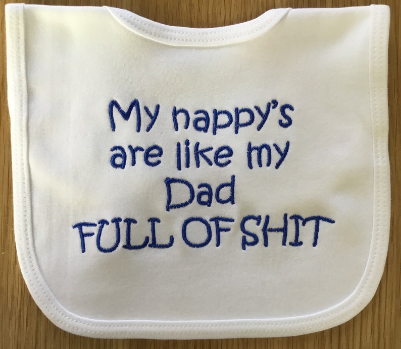 Funny Fun Personalised Baby Bib Custom Embroidered Bib Etsy