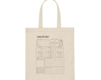 RPG Dice Bag Dungeons and Dragons Canvas Tote Bag Dnd - Etsy