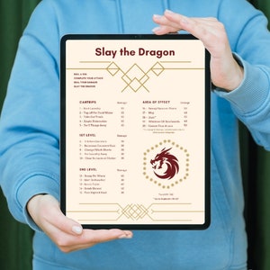 デジタルD&D RPGテーマの雑用表「ドラゴンを倒せ！」掃除表