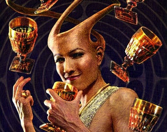 Nine of Cups - Tarot Fine Art Print