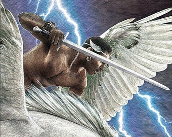 Knight of Swords - Tarot Fine Art Print