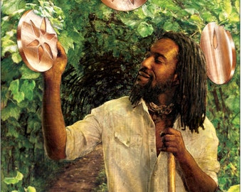 Seven of Coins - Tarot Fine Art Print