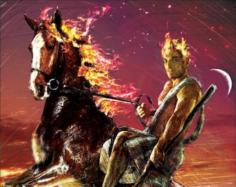 Knight of Wands - Tarot Fine Art Print