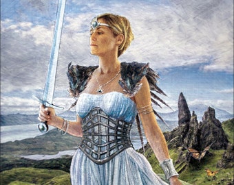 Queen of Swords - Tarot Fine Art Print