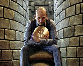 Four of Coins - Tarot Fine Art Print