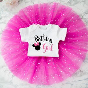 Minnie First Birthday Outfit, Baby Girl Bday Outfit, Minnie Mouse Birthday Outfit, Girl First Birthday, Minnie Birthday Bodysuit,