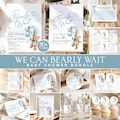 We Can Bearly Wait Baby Shower Bundle, Blue Teddy Bear Baby Shower, 80+ Editable Canva Templates, Boy Baby Shower Games & Decor product logo