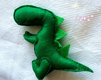Thanksgiving sale—Felt dinosaur decoration---plush dinosaur--soft dinosaur--Baby Shower gift--Birthday Party Decor- Nursery Decor