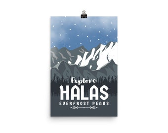 Póster de Explora Halas - Everfrost Peaks