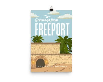 Saludos desde Freeport Poster