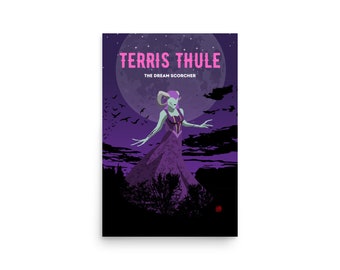 ¡NUEVO! Póster de Terris Thule mate premium de 12 x 18 (arte de fans de EverQuest)