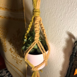 Natural hand-dyed hang pot