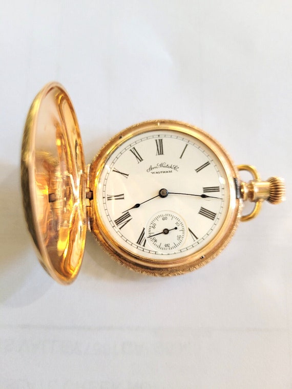 Gold Pocket Watch Waltham 1864 14K