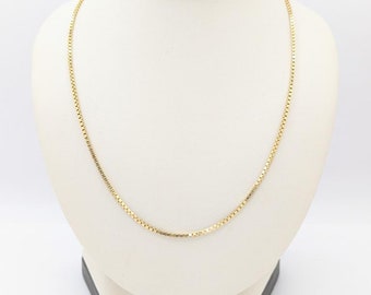 Chic Diamond Cut Figaro Alternating Chain in 14K Gold - 20 inch