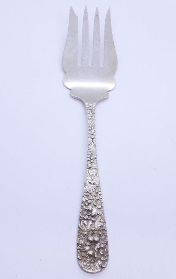 No Monograms 6 7//8/" Stieff Rose Sterling Silver Place Fork