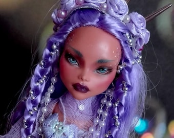 Repainted Monster High doll, OOAK, Mermaid, art doll, collectible. A gift for any occasion.
