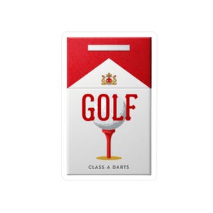 golf cigarettes Vegas Cigarette Tees 9263519- 3 1/4" 10 high Vintage Viceroy Cigarettes Golf Ad
