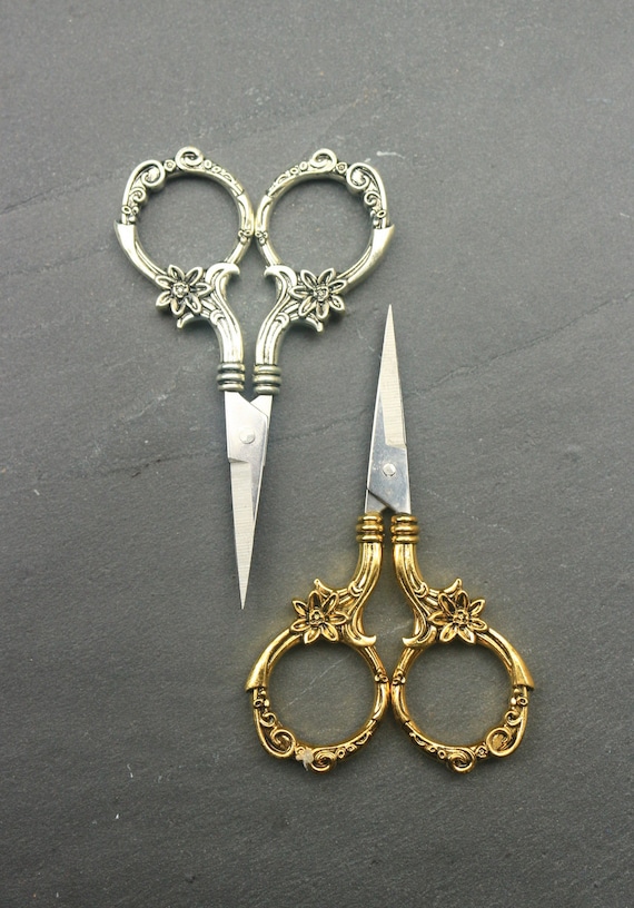 Mini Embroidery Scissors, 4 Colors Available. Small Vintage
