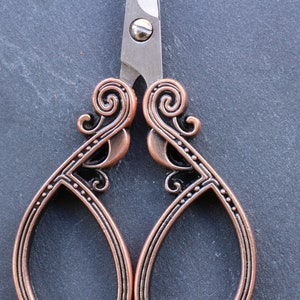 Tool set for sewing/embroidery- Craft tool set - Embroidery/Sewing- Bronze/Brass/Red- Finding sewing embroidery image 4