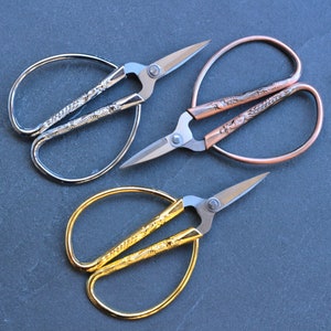 87 mm Forbicine Oro/Bronzato/Argento-Cucito/Ricamo Accessori a punta Fornitura/Regalo Stile vintage immagine 2