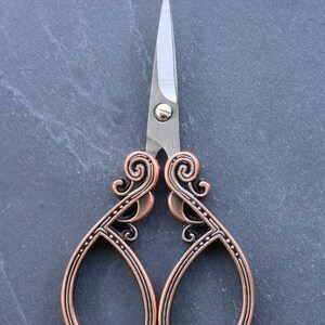Tool set for sewing/embroidery- Craft tool set - Embroidery/Sewing- Bronze/Brass/Red- Finding sewing embroidery image 3
