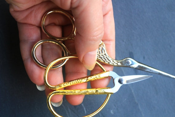 Small Scissors 3.5 Tijeras Embroidery Scissors for Sewing  Gold/bronze/silver Sharp Accessories Vintage Finding Sewing Embroidery 