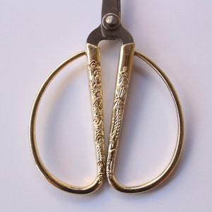 87 mm Forbicine Oro/Bronzato/Argento-Cucito/Ricamo Accessori a punta Fornitura/Regalo Stile vintage immagine 6