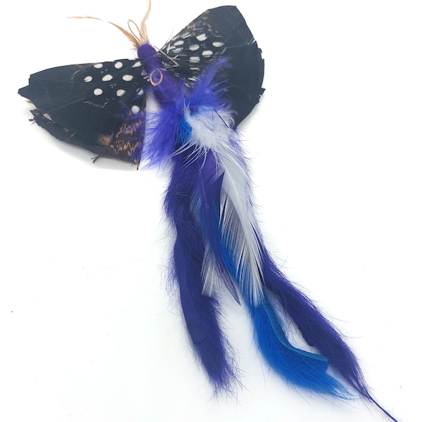 Blue Butterfly with Tail KatFly®  Cat Teaser Wand Attachment