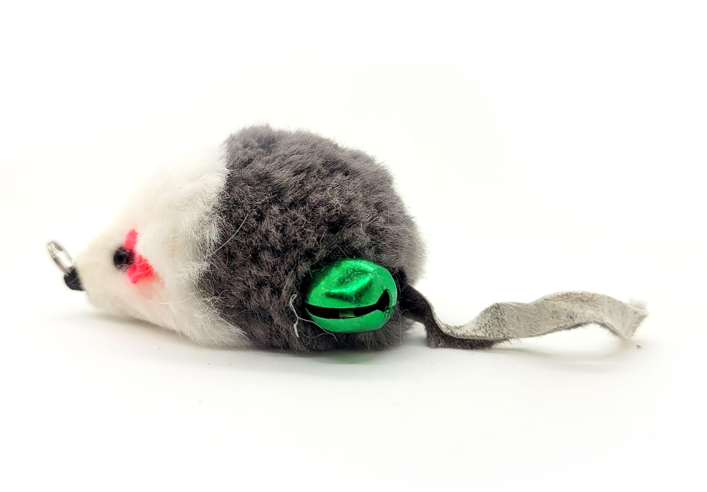 Rabbit Fur Mouse Teaser Wand Cat Toy Refill – Interactive Cat Toy