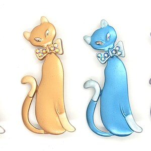 Fashion Jewelry Colored Cat Pin with