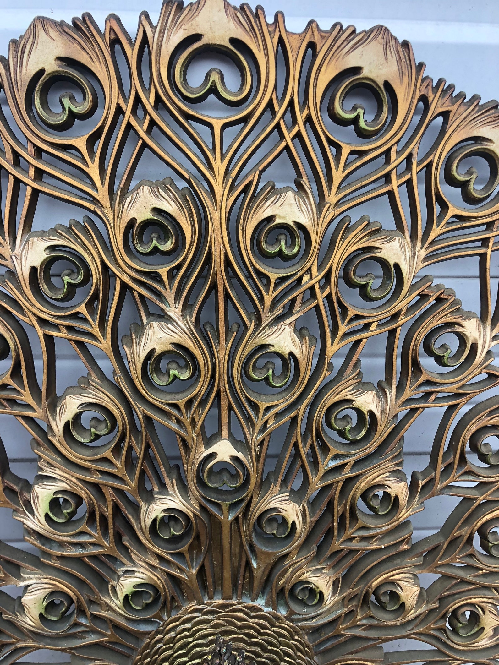 Vintage Pair Of Burwood Peacock Wall Hangings Mid Century Etsy