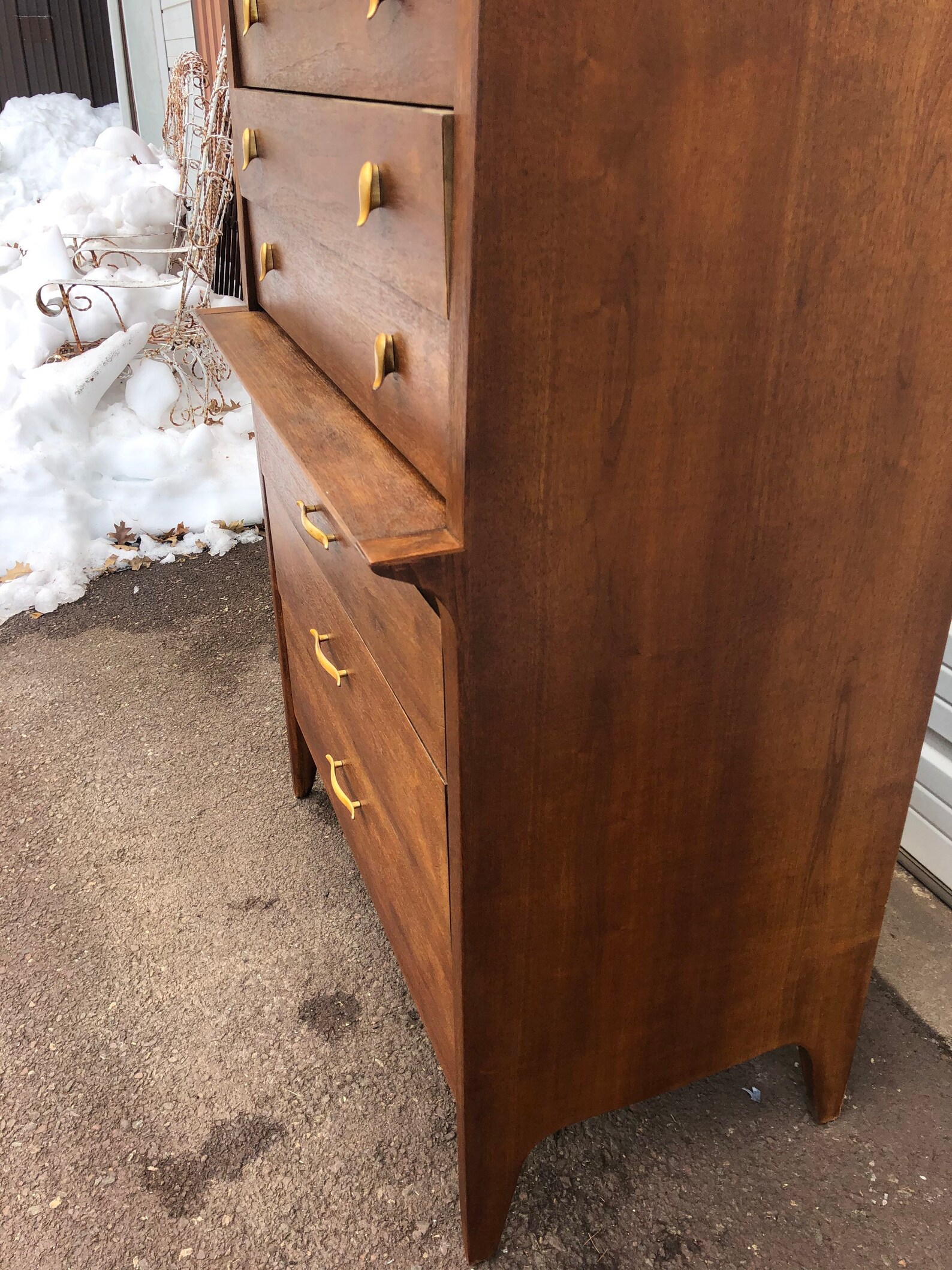 Mid Century Modern Drexel Furniture Profile Collection Walnut Etsy