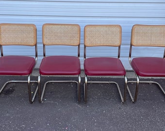 Vintage Mid Century Modern Marcel Breuer Cesca Style Chairs