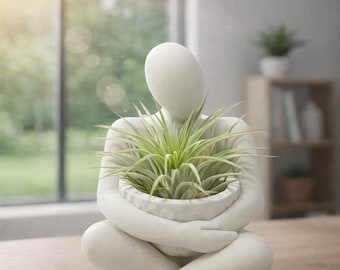 The Stillness Bowl™  5 Inch Meditation Statue | Minimalist Zen Decor, LED Candle Holder, Catchall