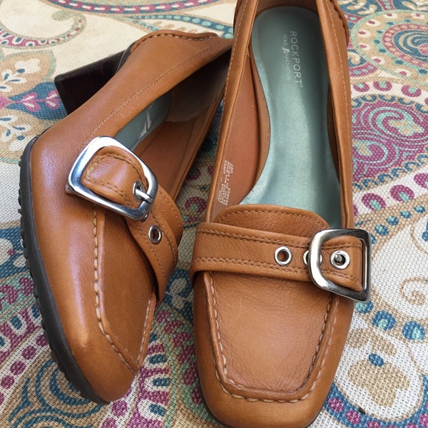 Buckle loafer, vintage style, Rockport oxfords, vintage loafer, Oxford heel, saddle shoe, theambersquirrel