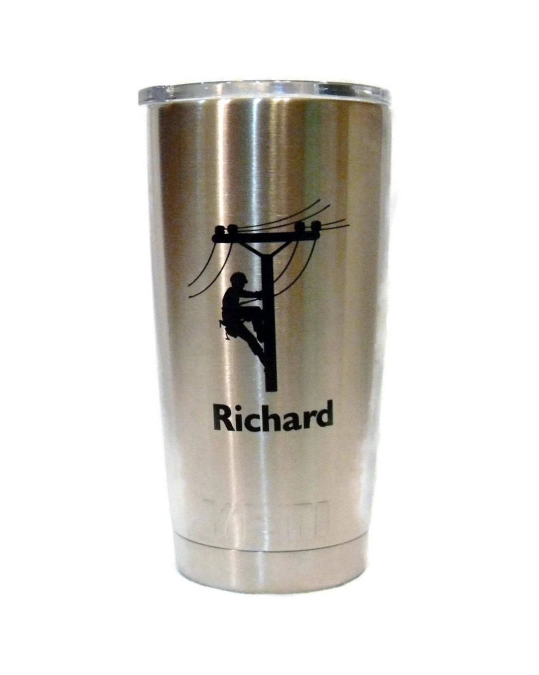 Yeti Decal Sticker, Lineman Yeti Decal, Yeti Cup Sticker, Sticker for…